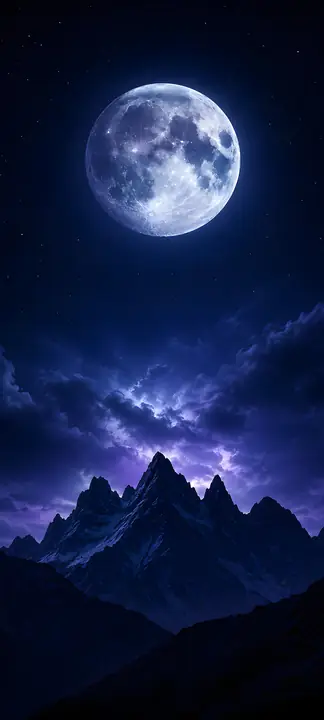 Full Moon phone wallpaper 2