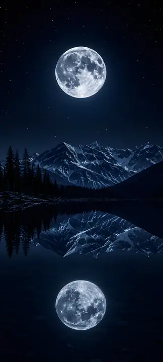 Full Moon phone wallpaper 4