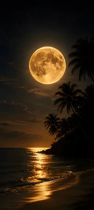 Full Moon phone wallpaper 7