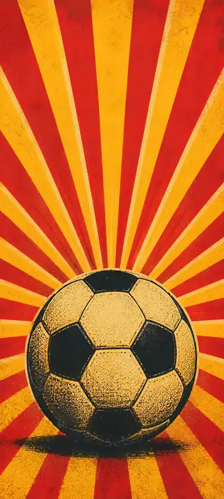 Retro Kickoff phone wallpaper 5
