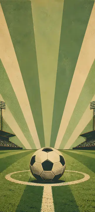 Retro Kickoff phone wallpaper 7